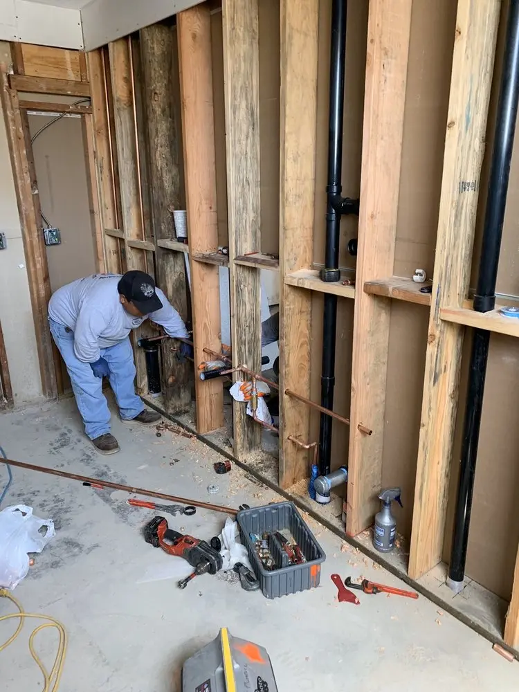 Commercial rough-in plumbing for Gas Line Repair in Beach